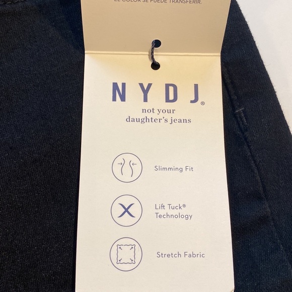 NYDJ SZ 10 Black Denim Skinny Jeans New D31 - Picture 6 of 16